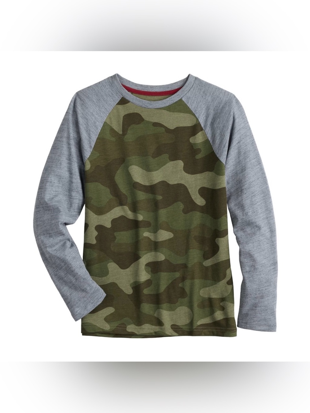 Sonoma Everyday Raglan Tee Long Sleeve Camo Shirt XL (18/20)